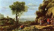 Claude Lorrain Landscape with David at the Cave of Adullam oil painting on canvas
